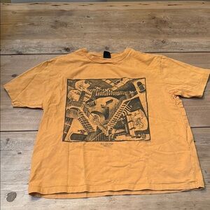 Urban Outfitters M.C. Escher Artistic Mustard Tee